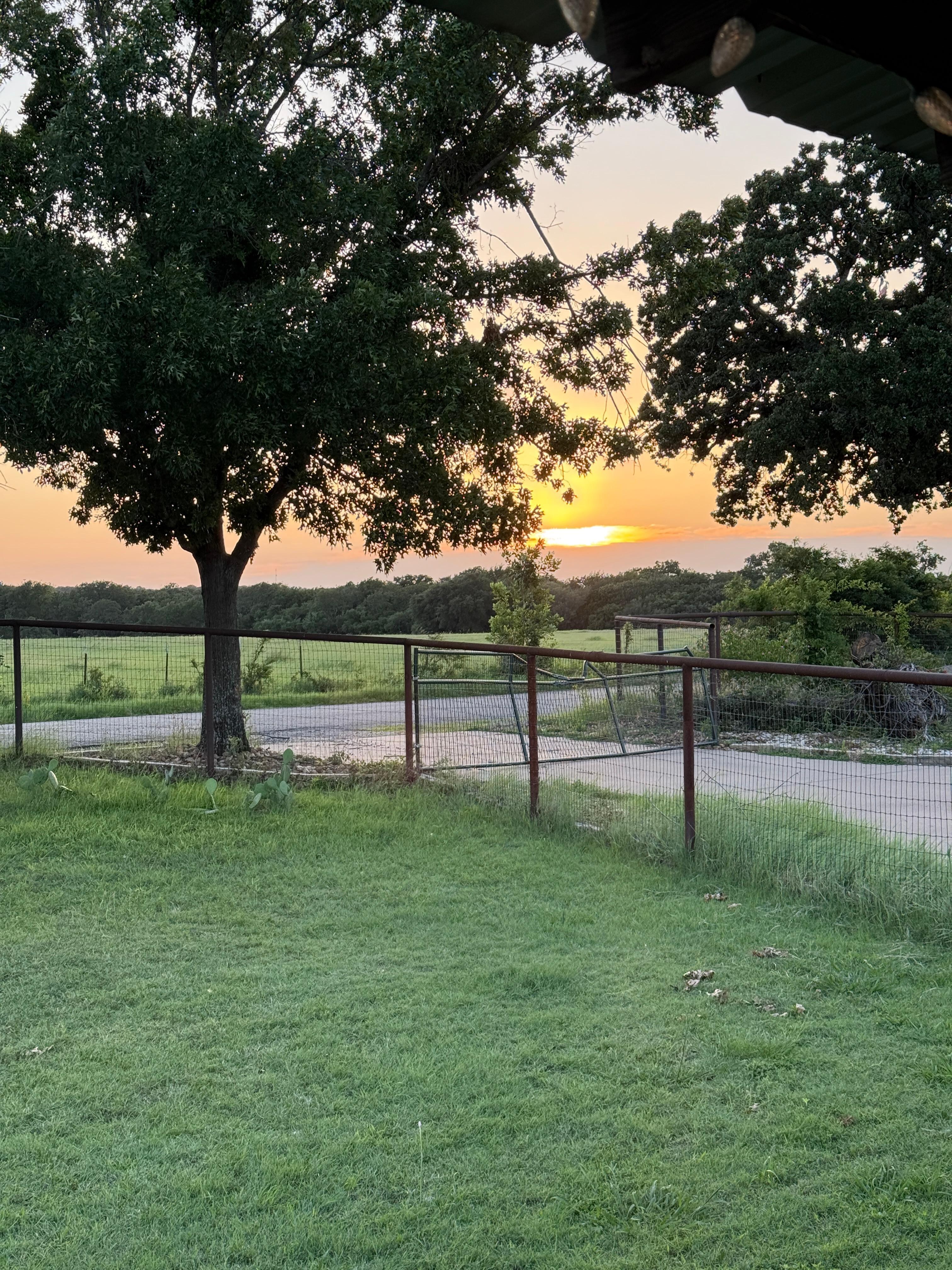 Sunset from front porch