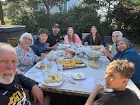 Easter dinner outside