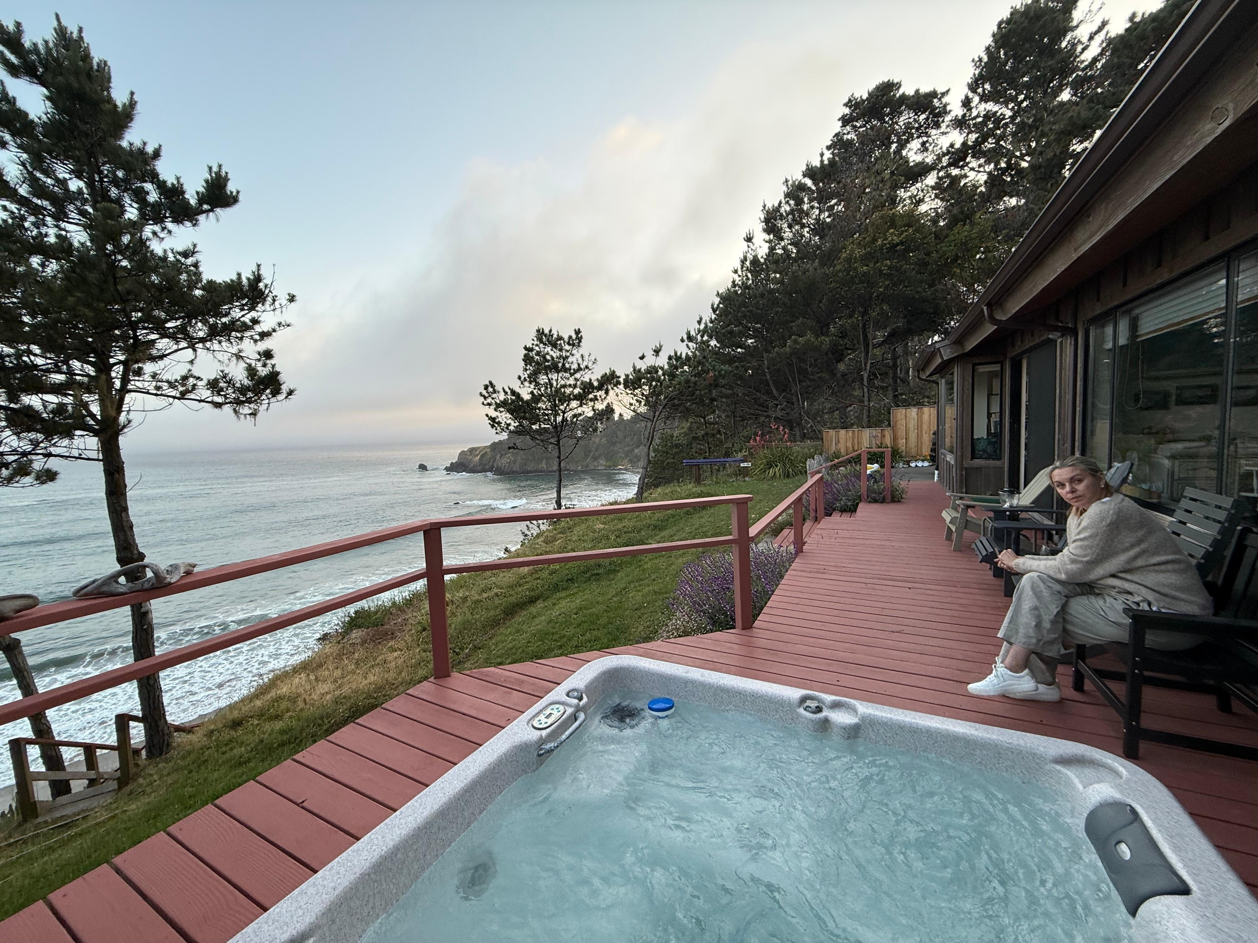 Wonderful view of anchor bay… seals, pelicans and everything in between. 