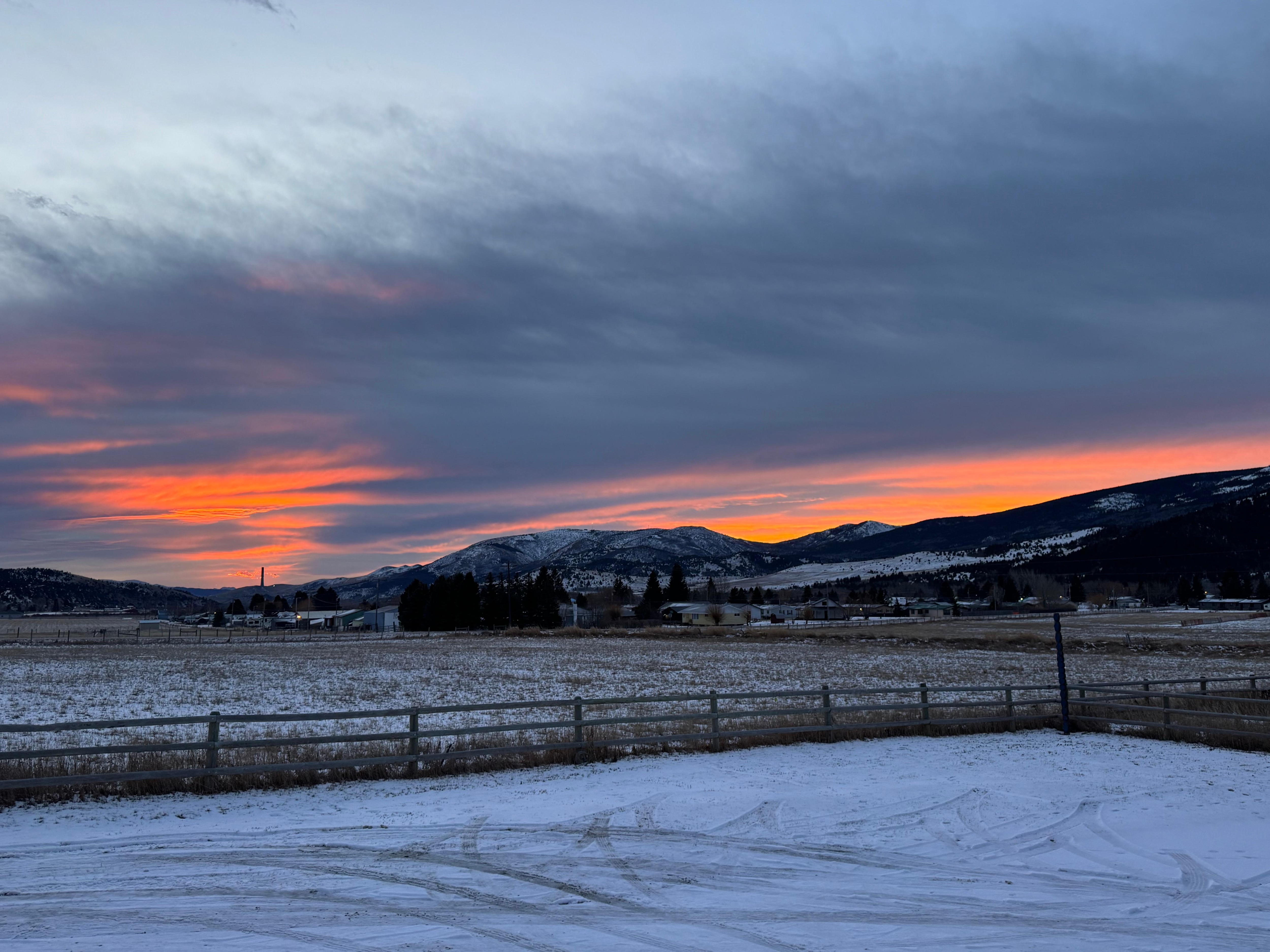 Morning coffee on the front porch. 