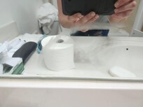 Disgusting residue on my mirror