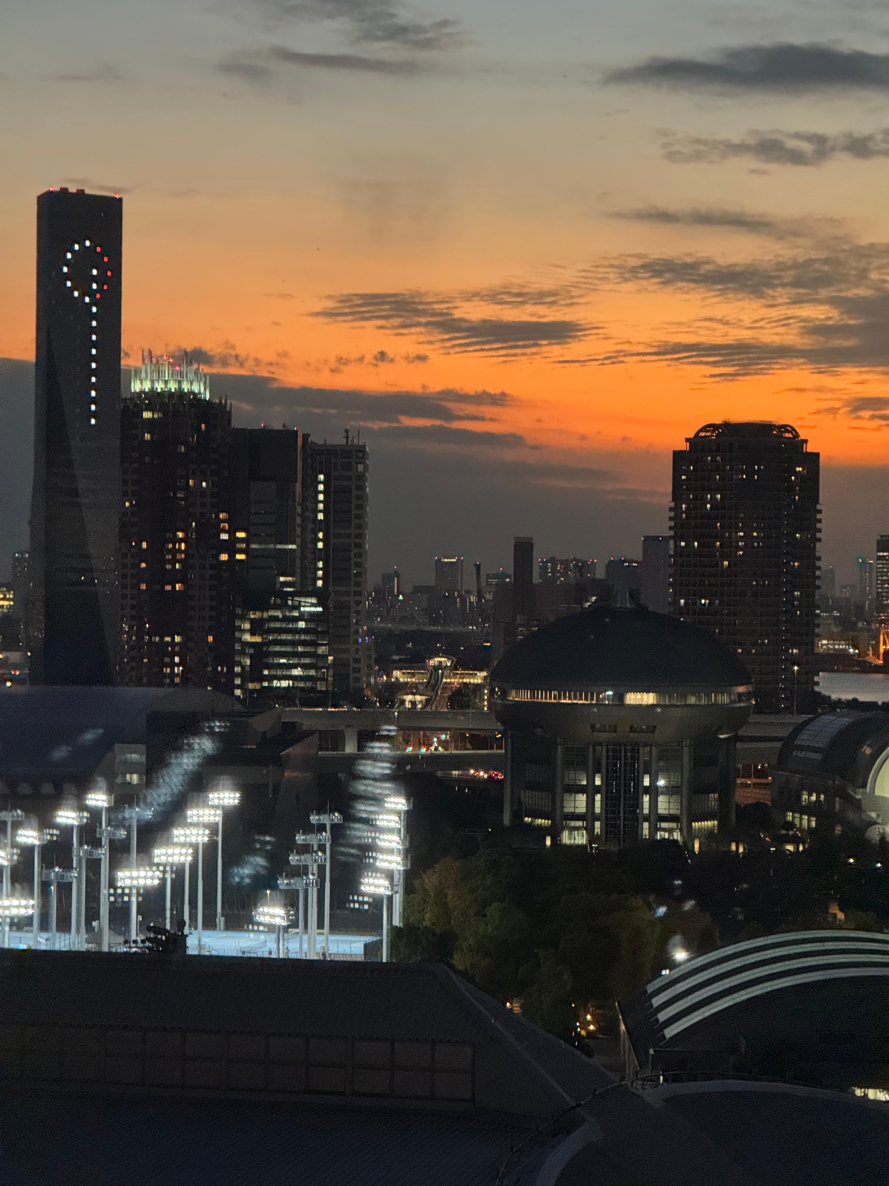 View from the room at the 16th floor. 