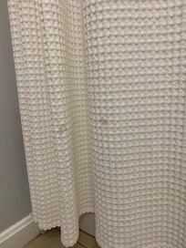 Dirty shower curtain