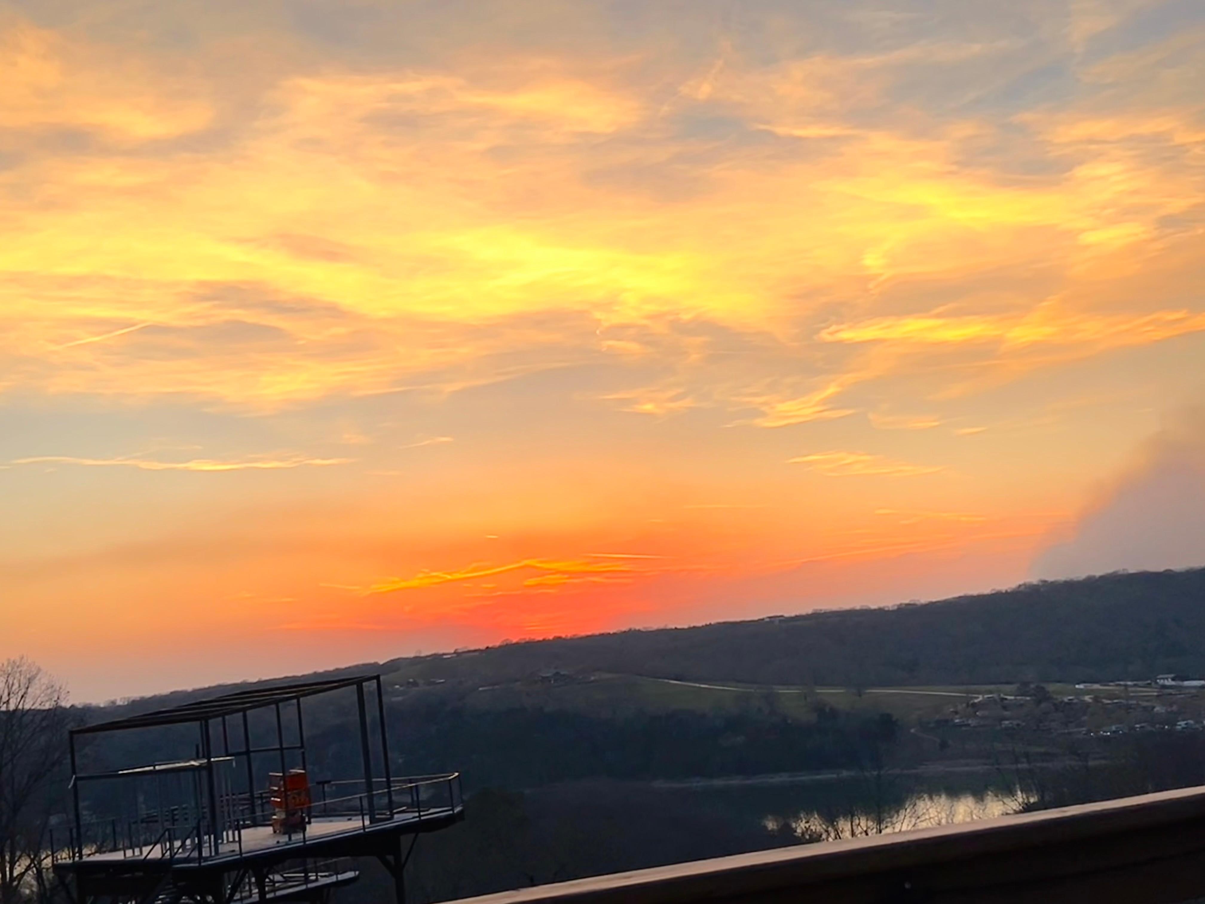 Sunset from the upper deck! 