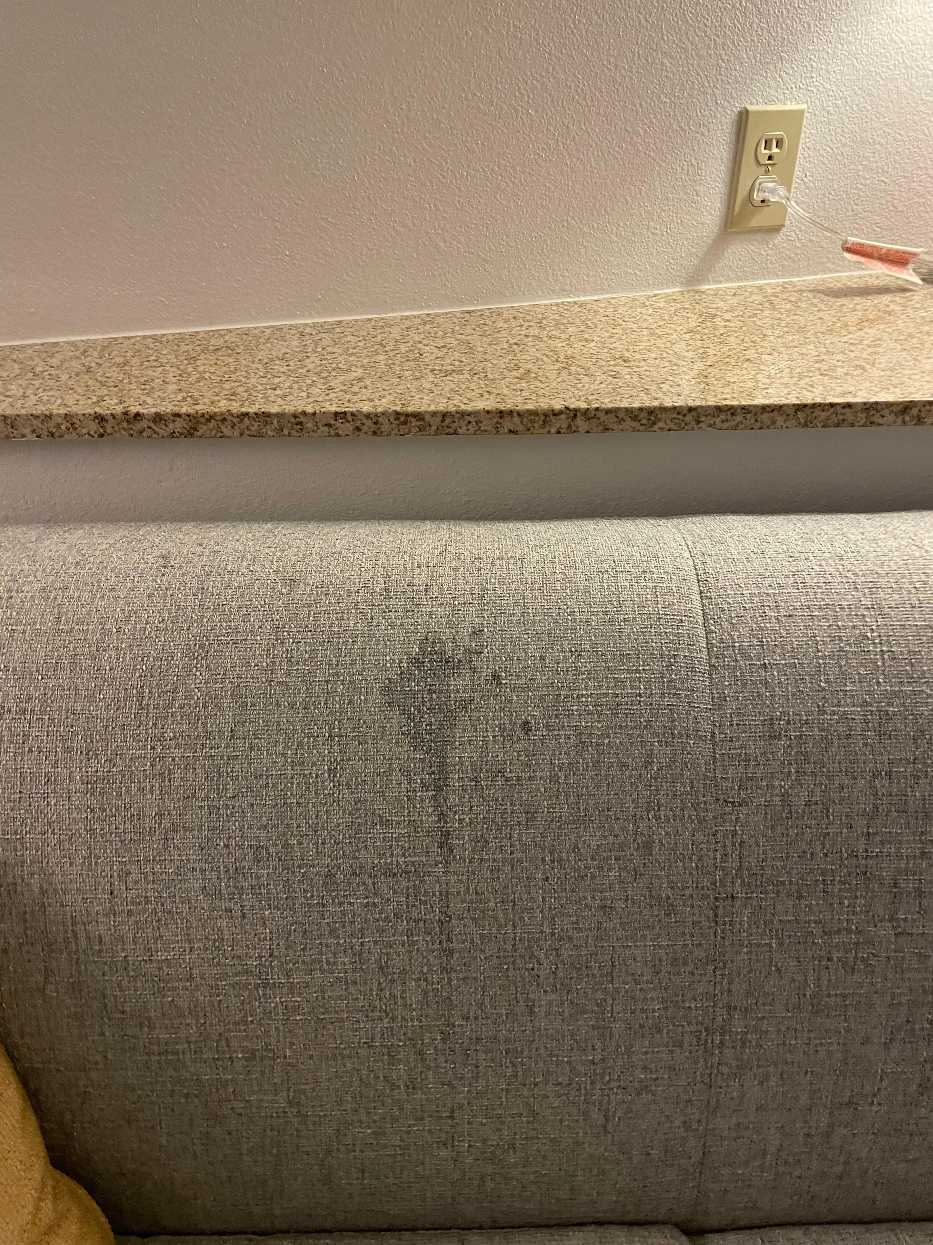 Stain on sofa