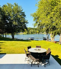View of lakefront cottage