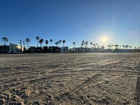 The beach across the street from the house.