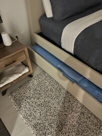 Trundle bed blocked..