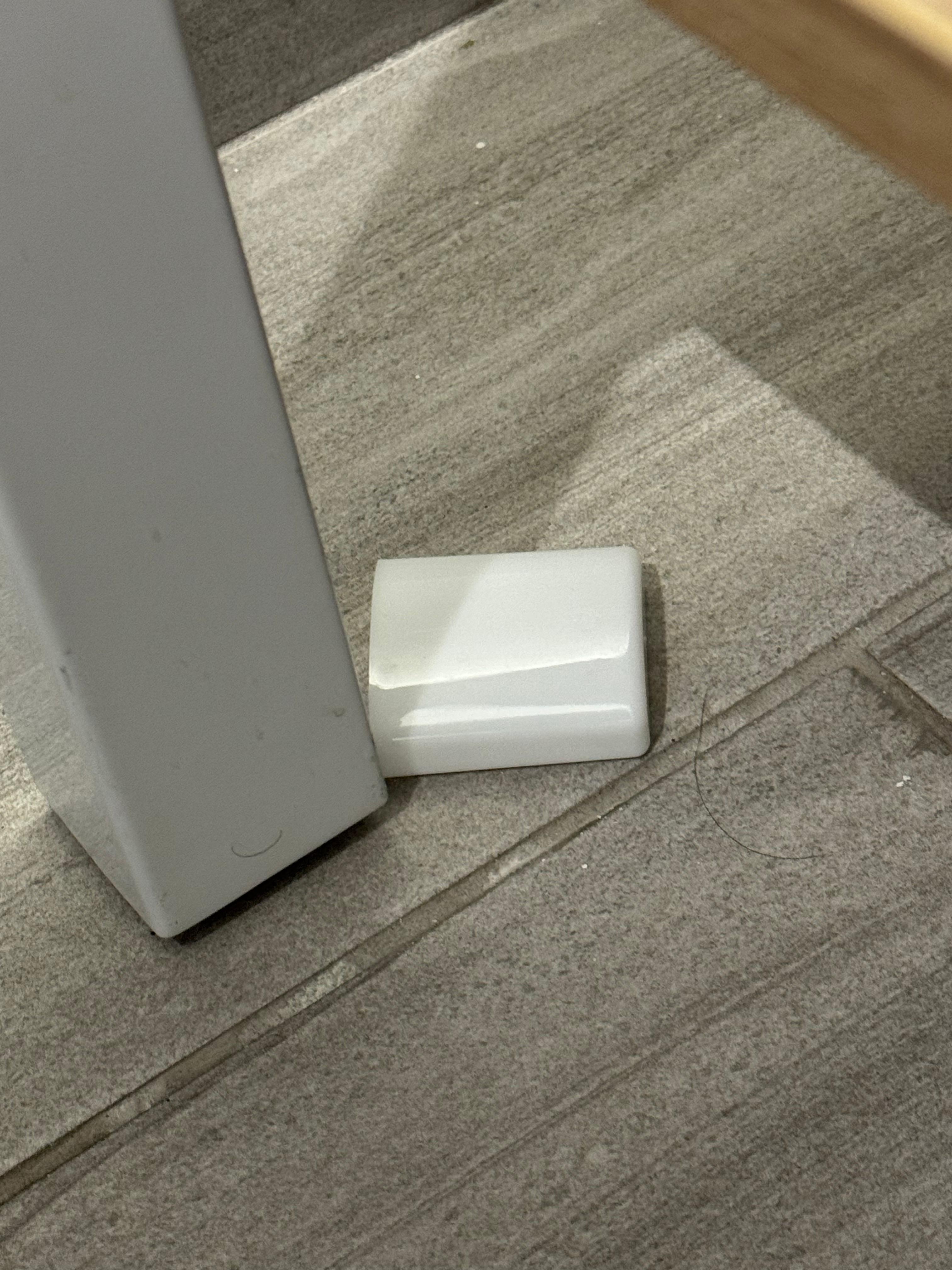 Night light lens on floor 