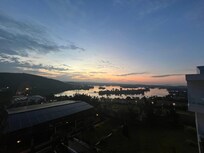Sunrise from our balcony.