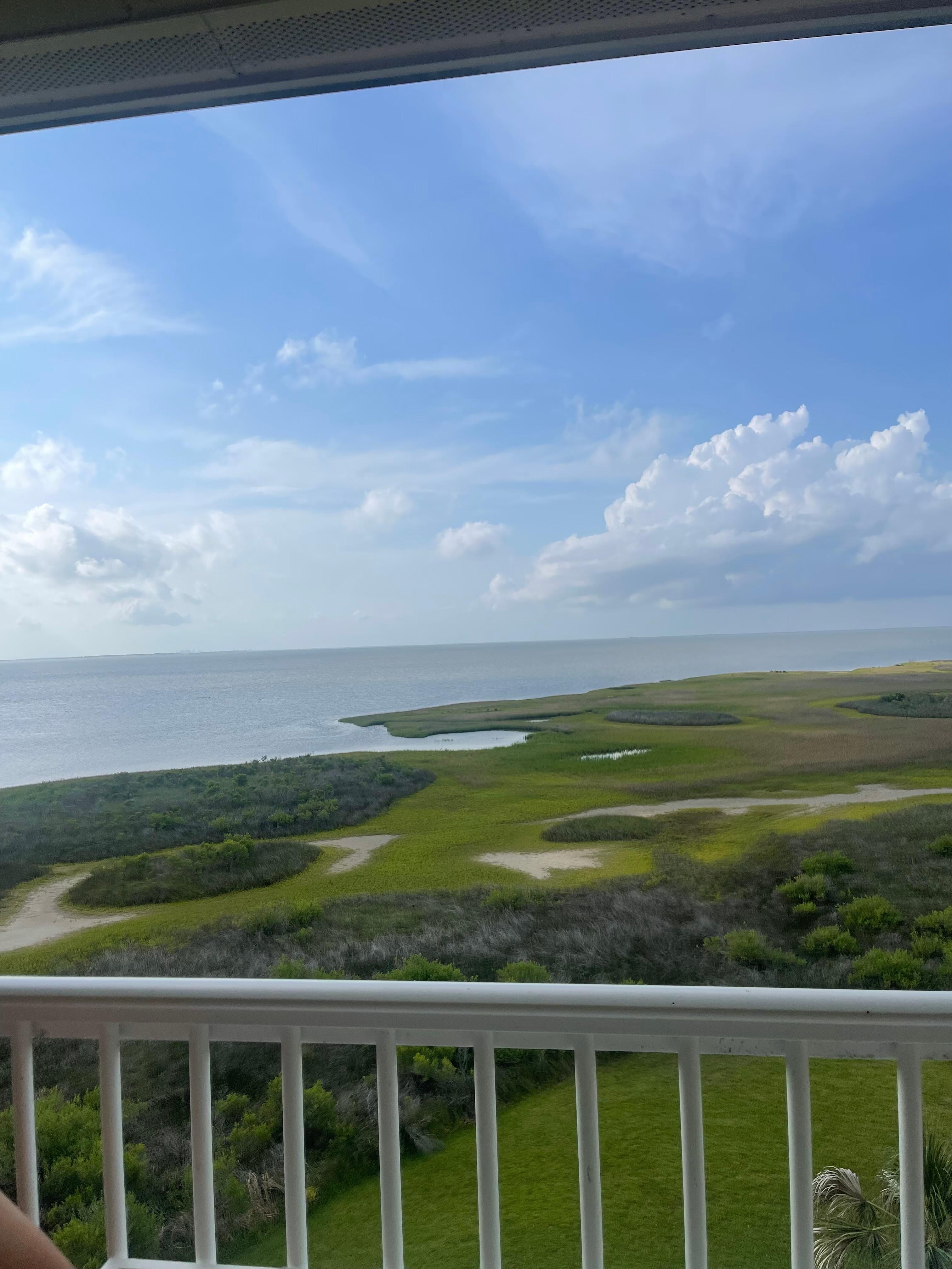 Peaceful daytime view from the balcony