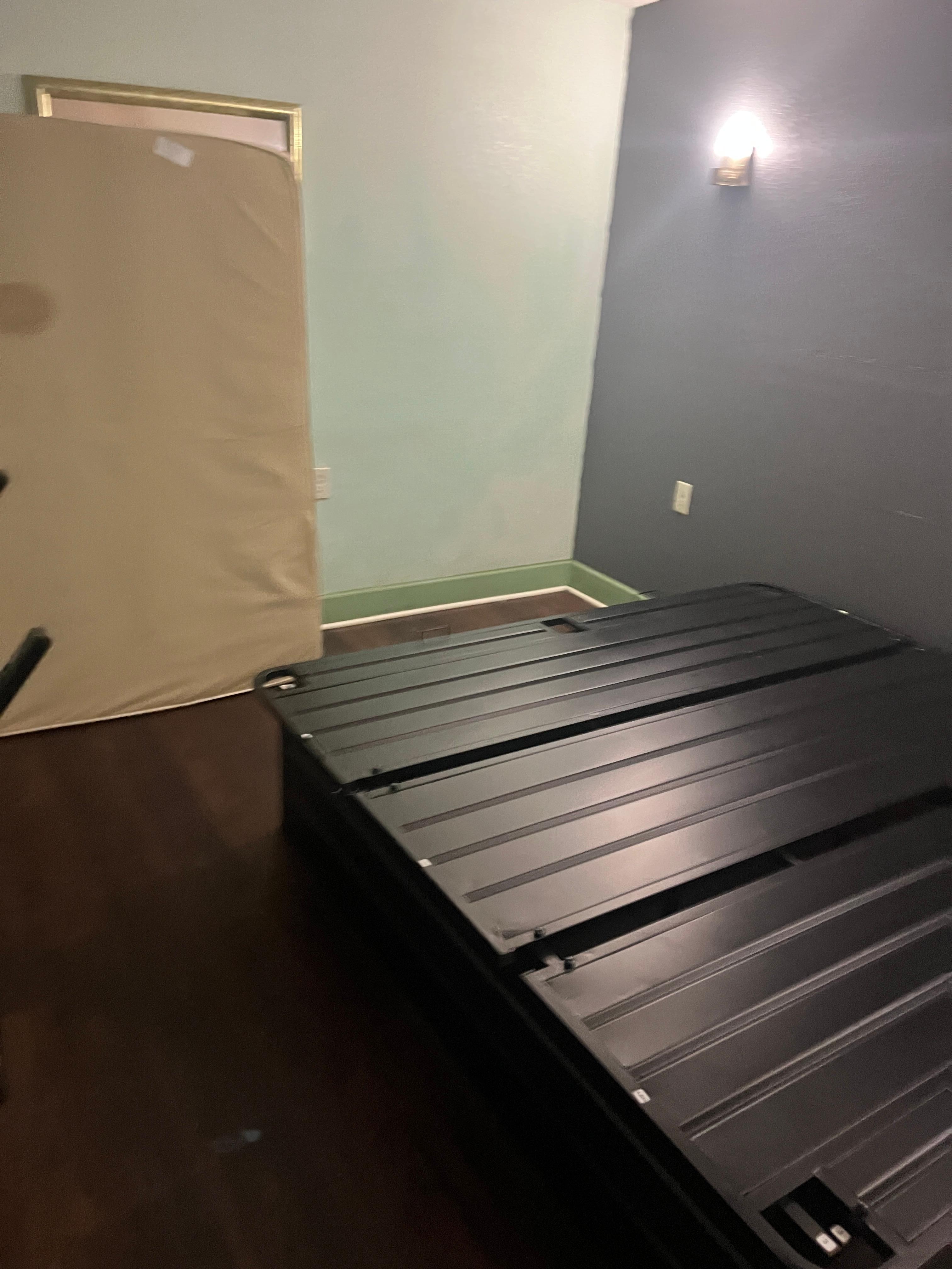 Unassembled bed