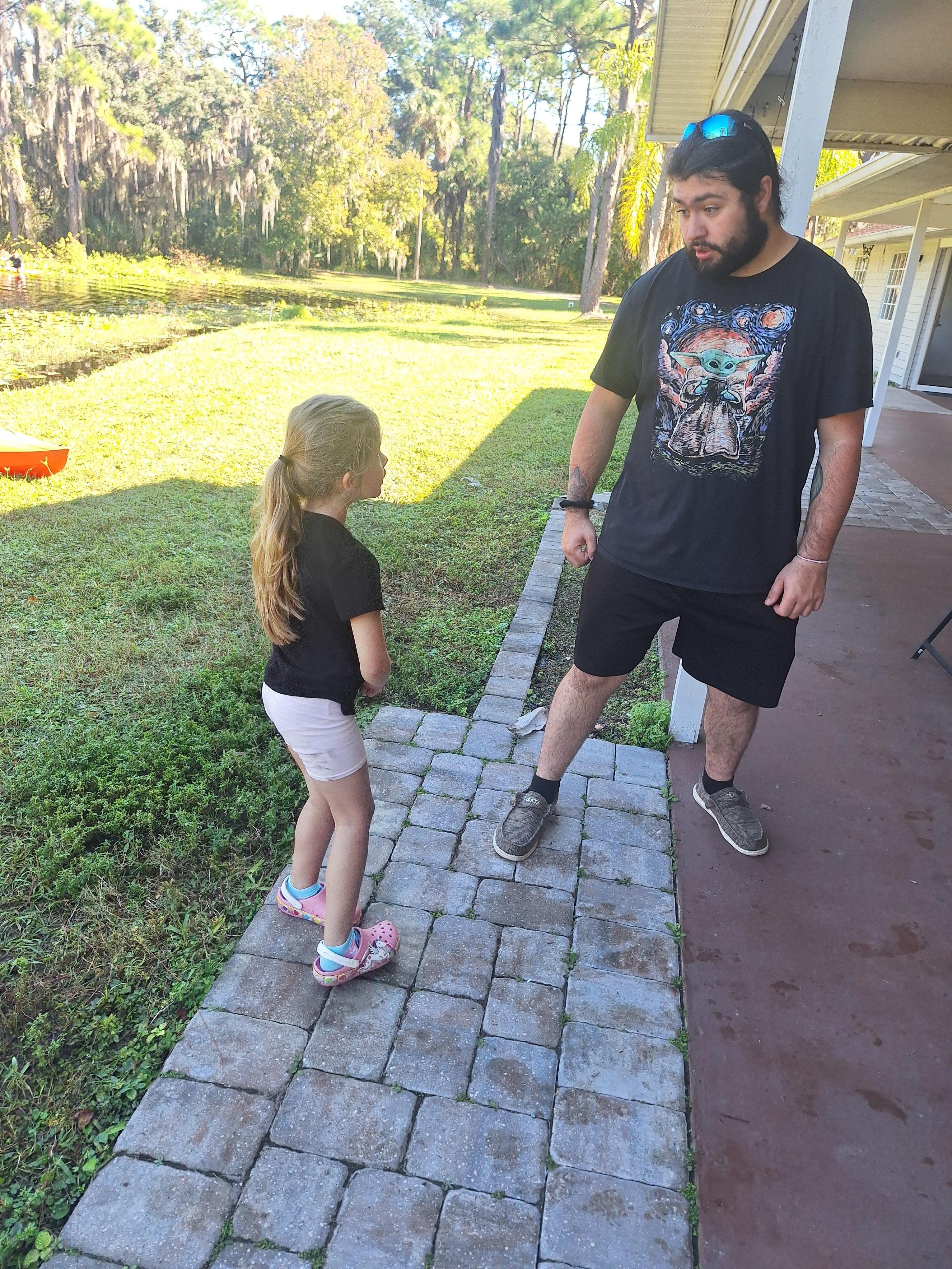 At least you can see some of the yard...