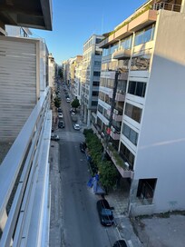 Utsikt fra hotellrommet i 4. etg