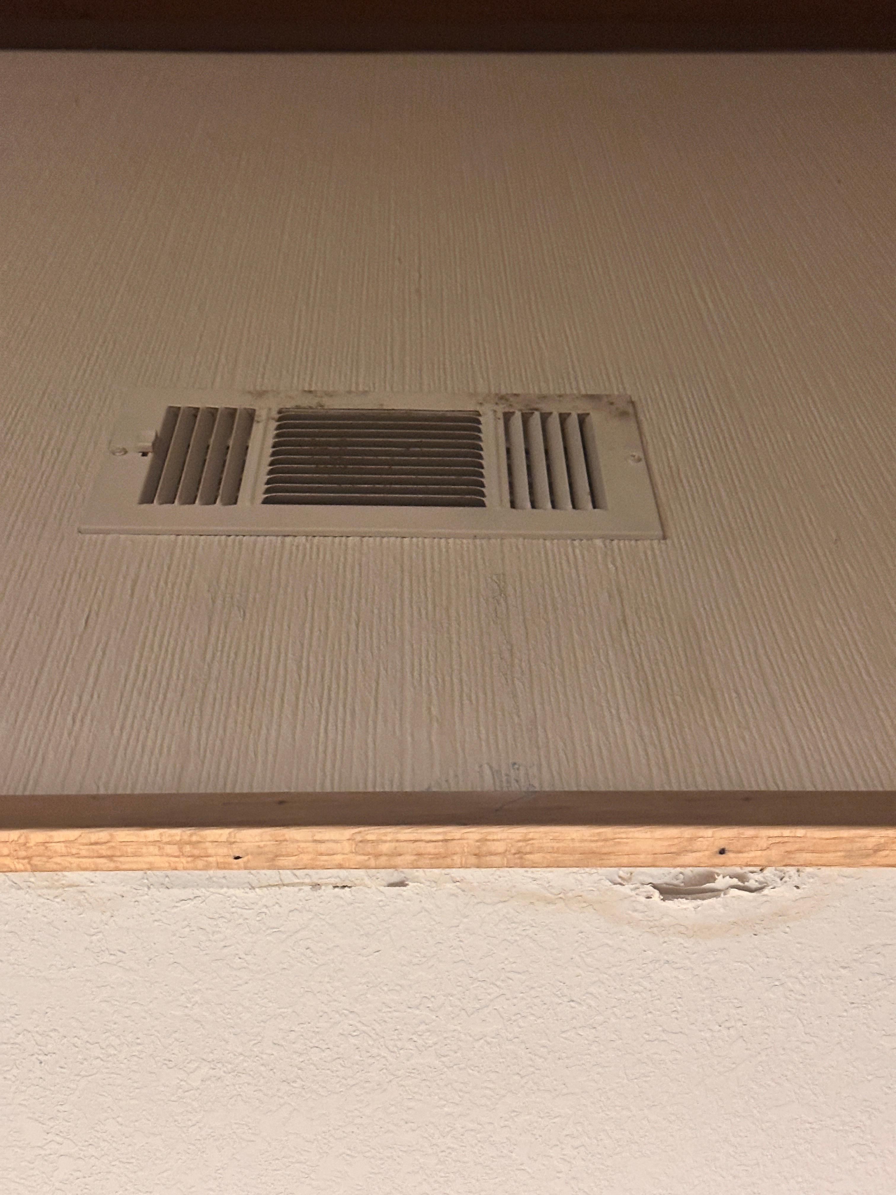 Water damage and rust 