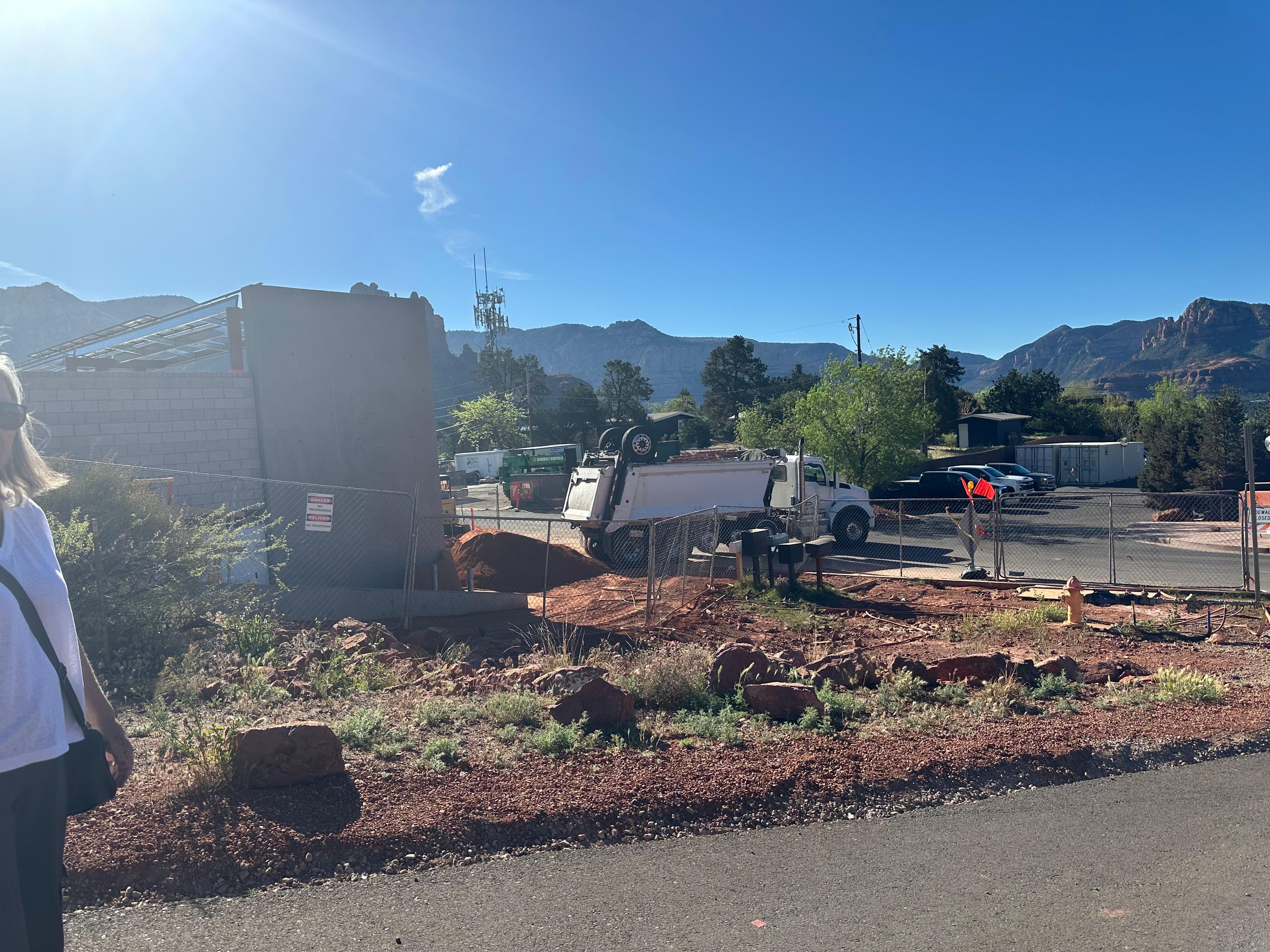 Large trucks and jack hammering through the day starting as early as 6am and as late as 8pm