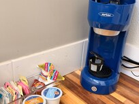 We didn’t make coffee but there was coffee on the counter. Didn’t look cleaned.