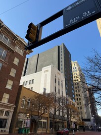 Street view of Historically significant Kress Department Store (in which the unit is located).
