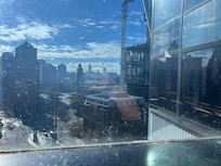 View to city