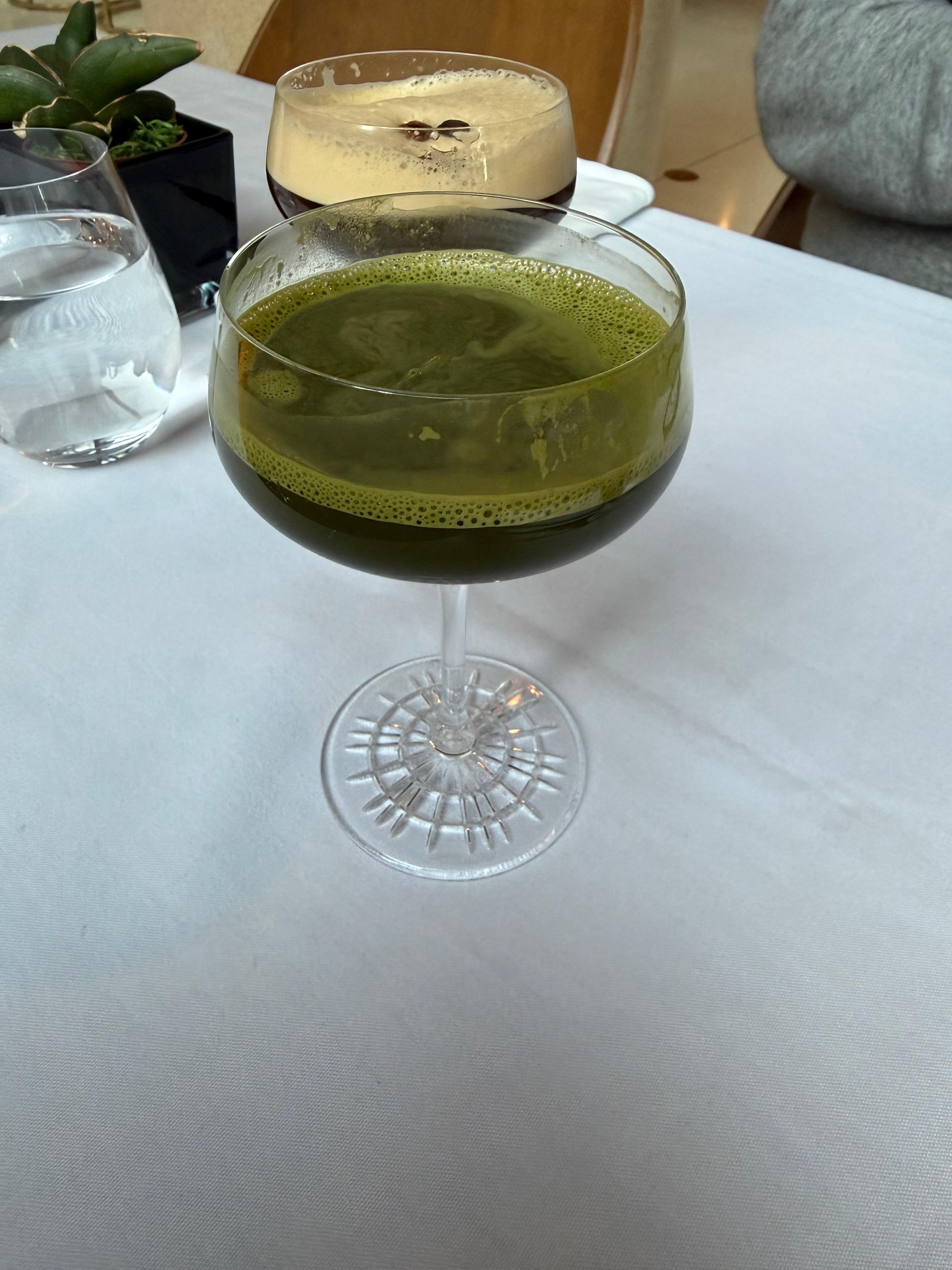 2 Martini specials in hotel's bar / restaurant main floor area  