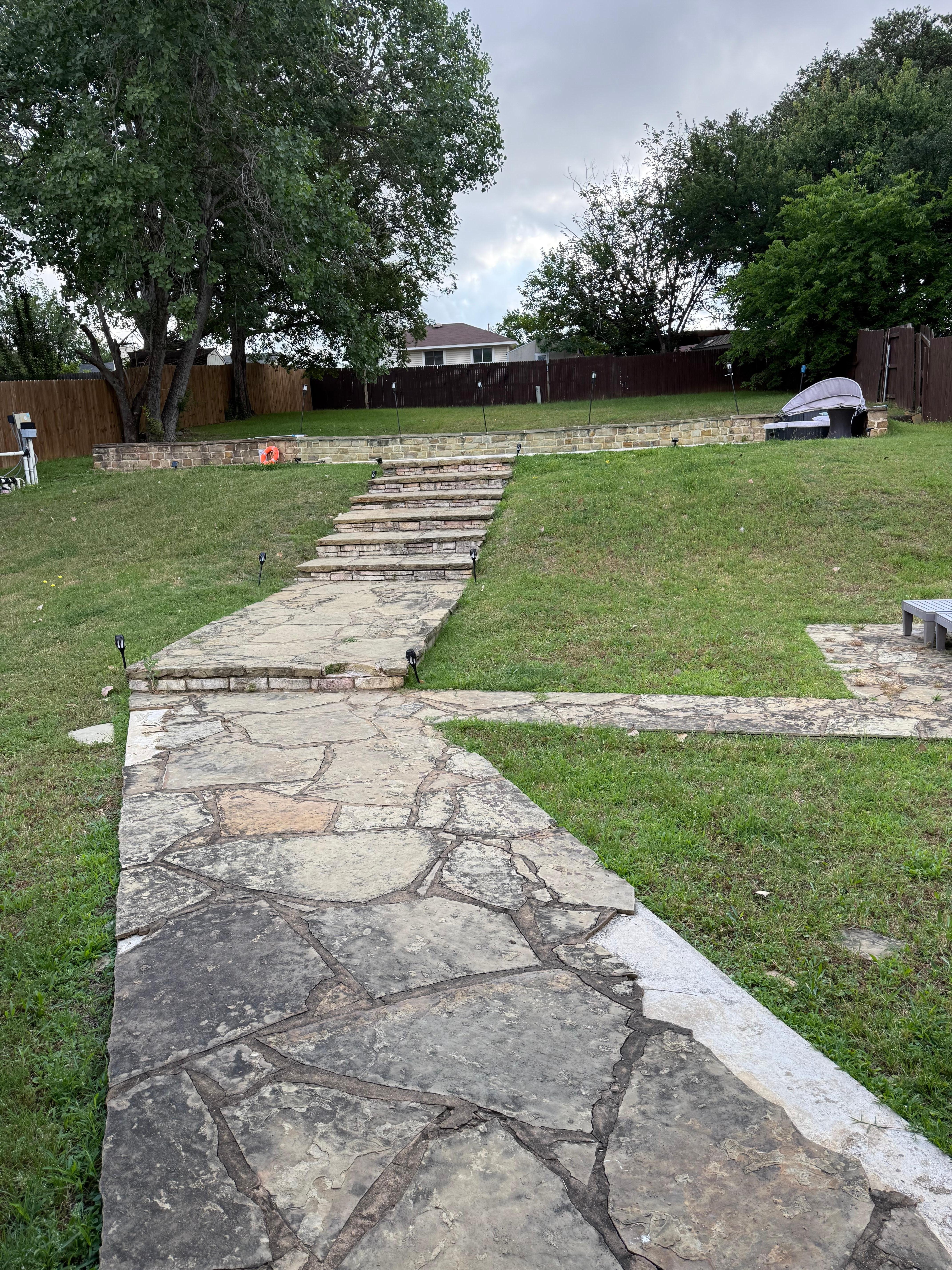 Back yard/not picturesque as listing by far
