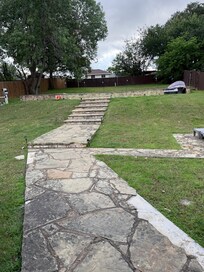 Back yard/not picturesque as listing by far