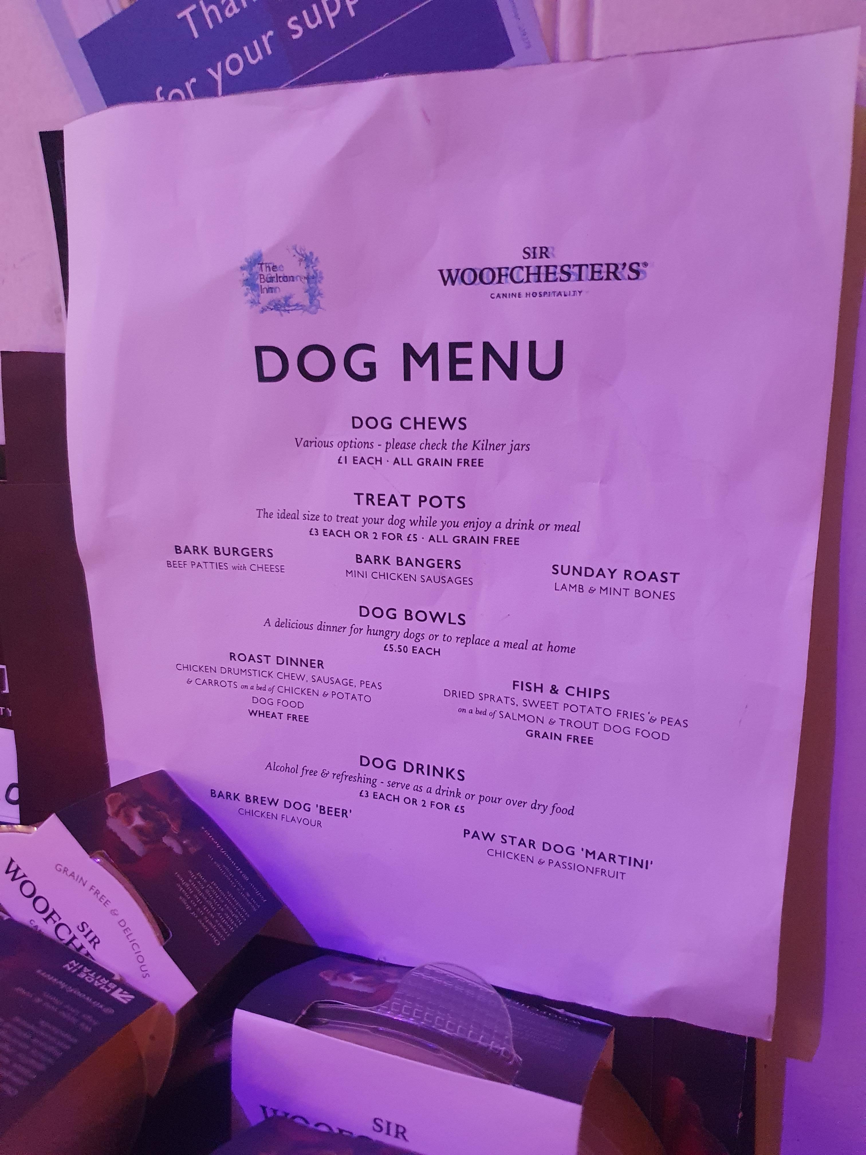 Dog menú!