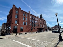 Hotel side facing downtown.