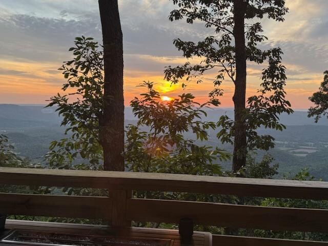 Sunset from the deck