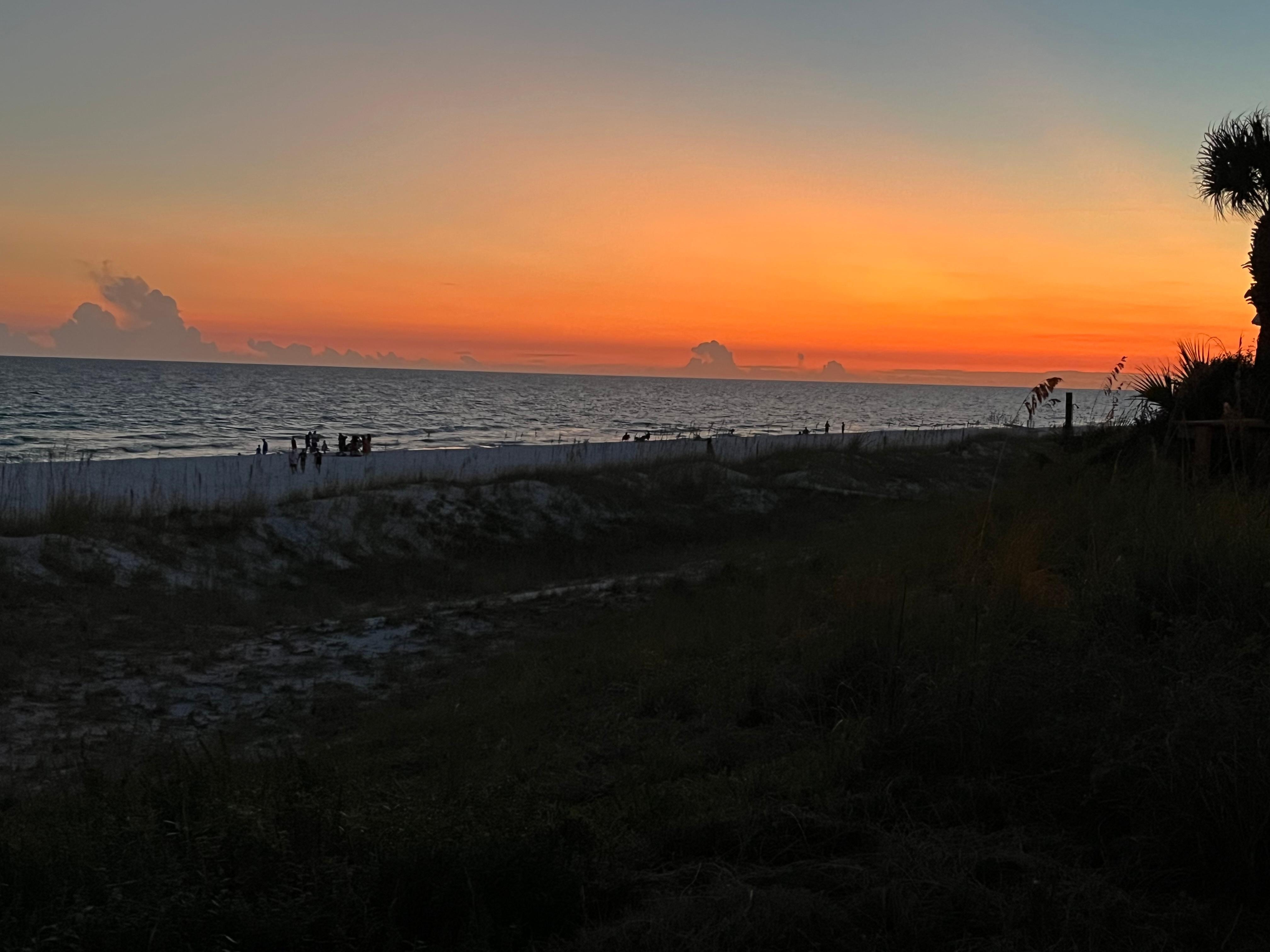 Sunset from in front of patio