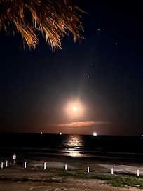 I loved sitting out at night! The view of the stars, ocean waves, and moon was SO magical! This picture does no justice!