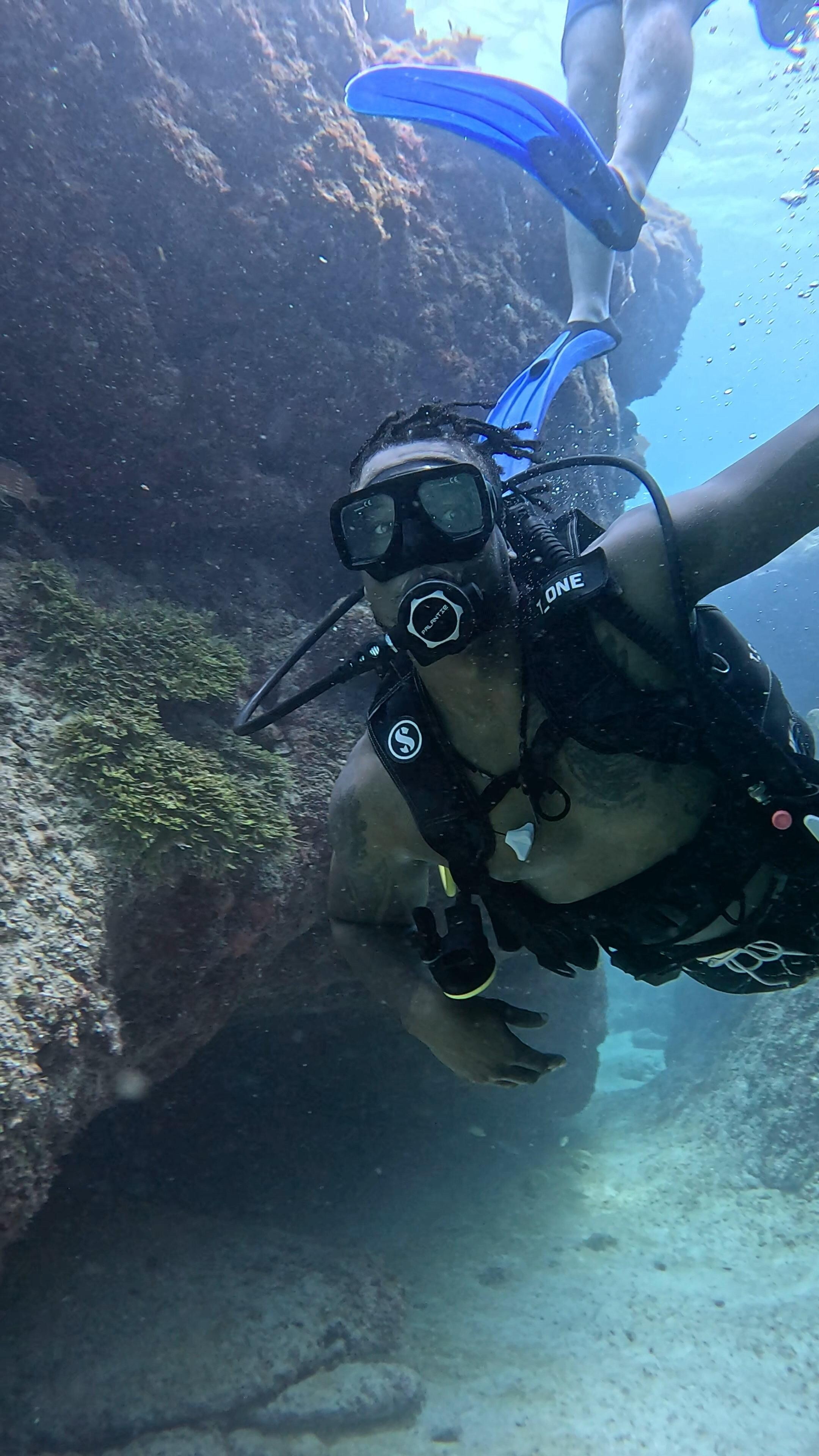 Scuba diving activity available right on site.