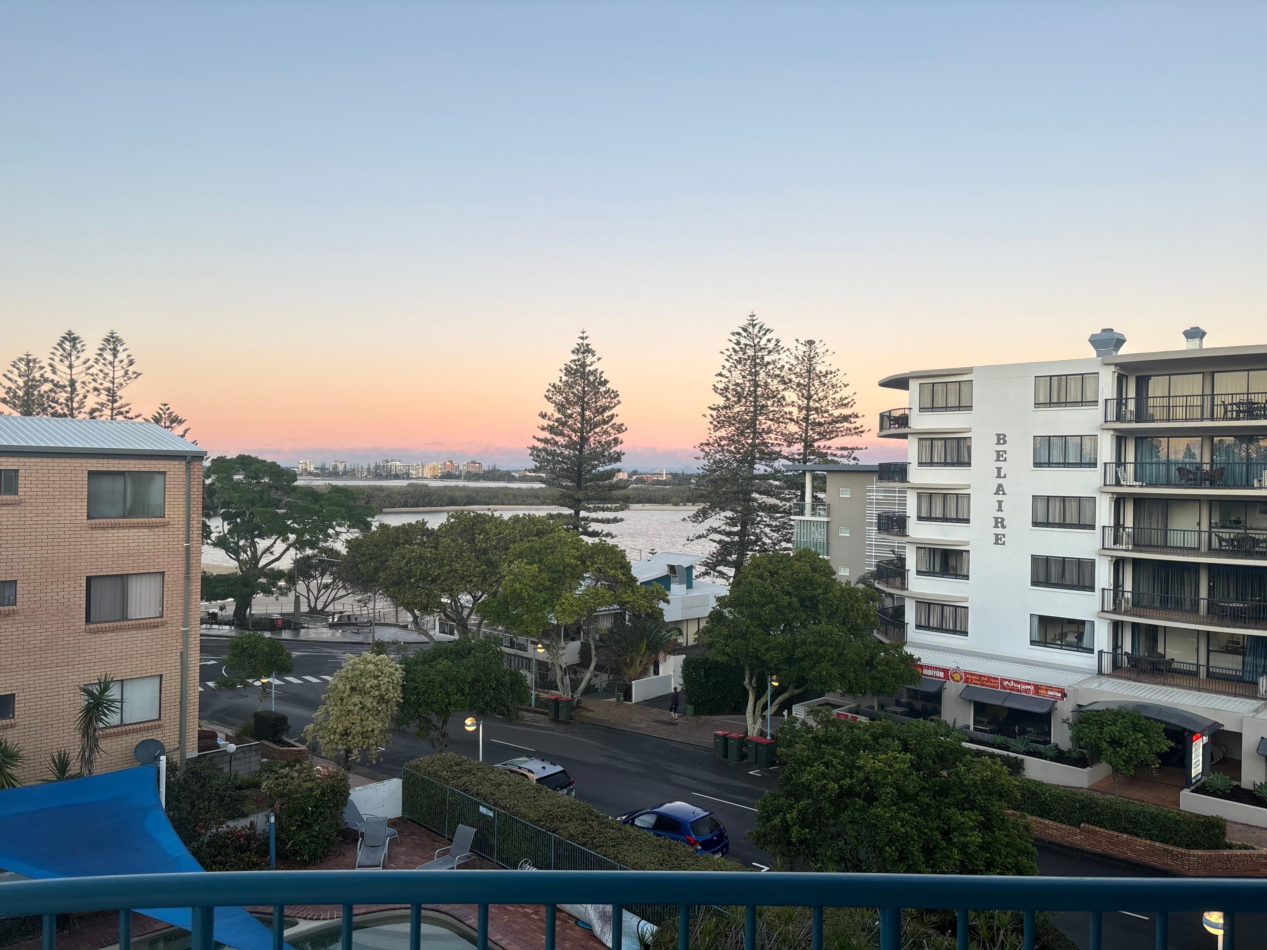 View from the  balcony 