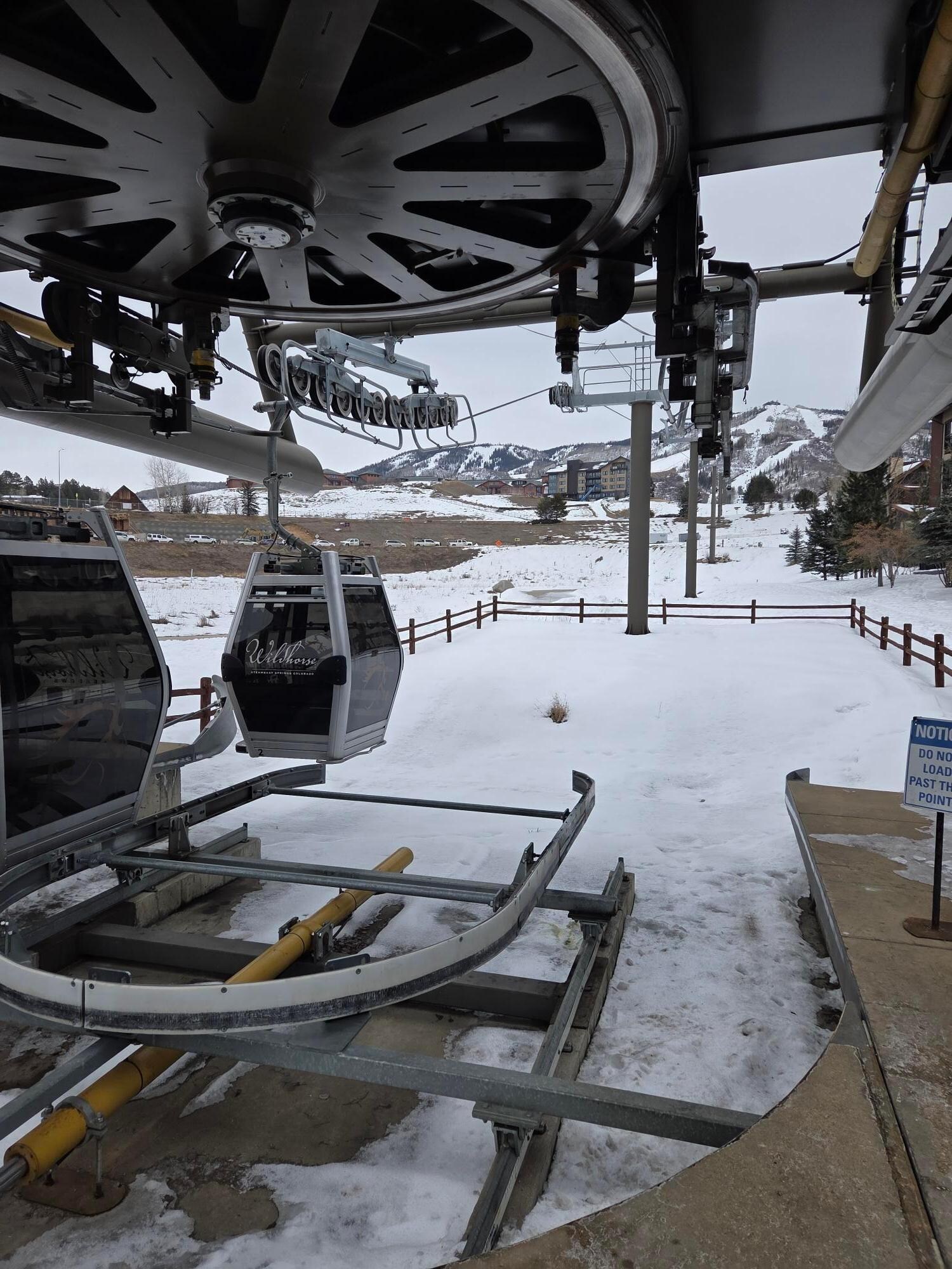 Gondola base at lodge.