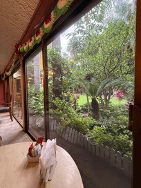 Breakfast by the garden