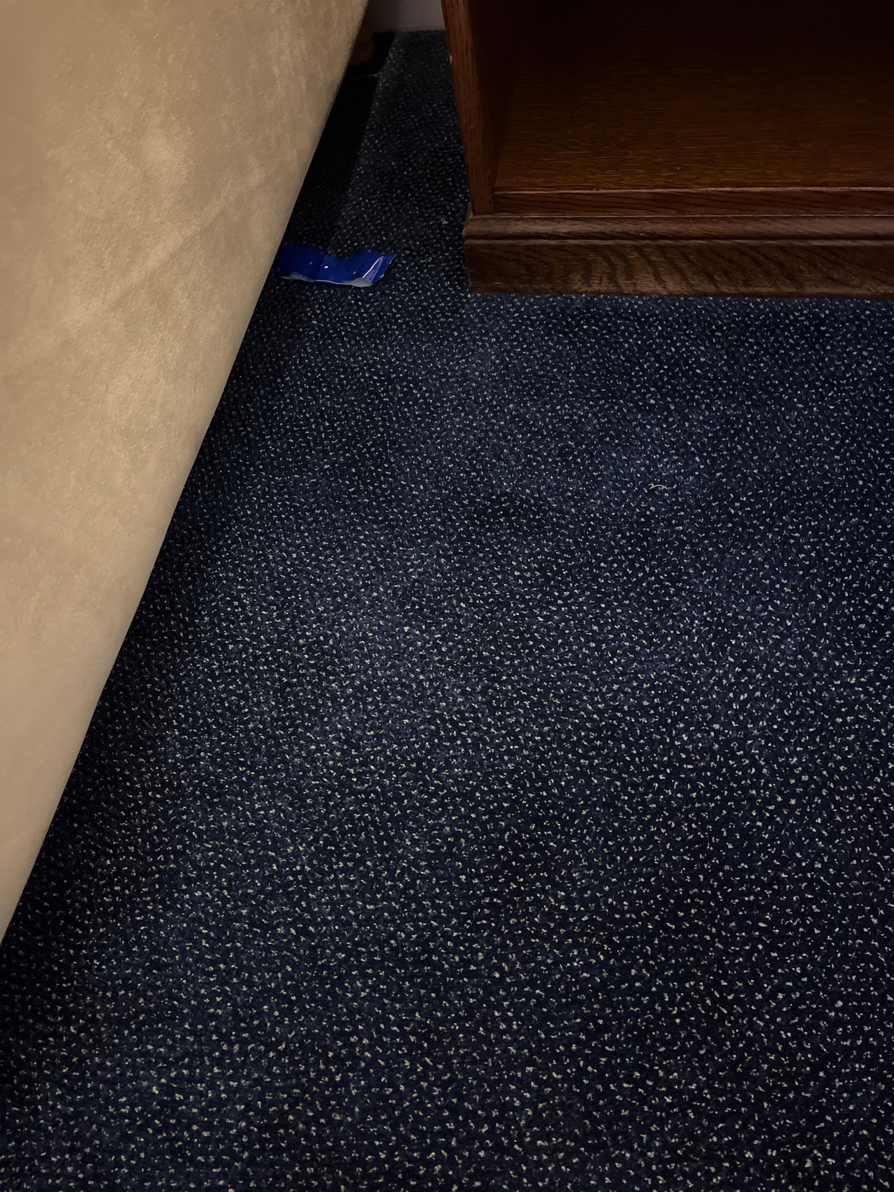 Rubbish left on floor 