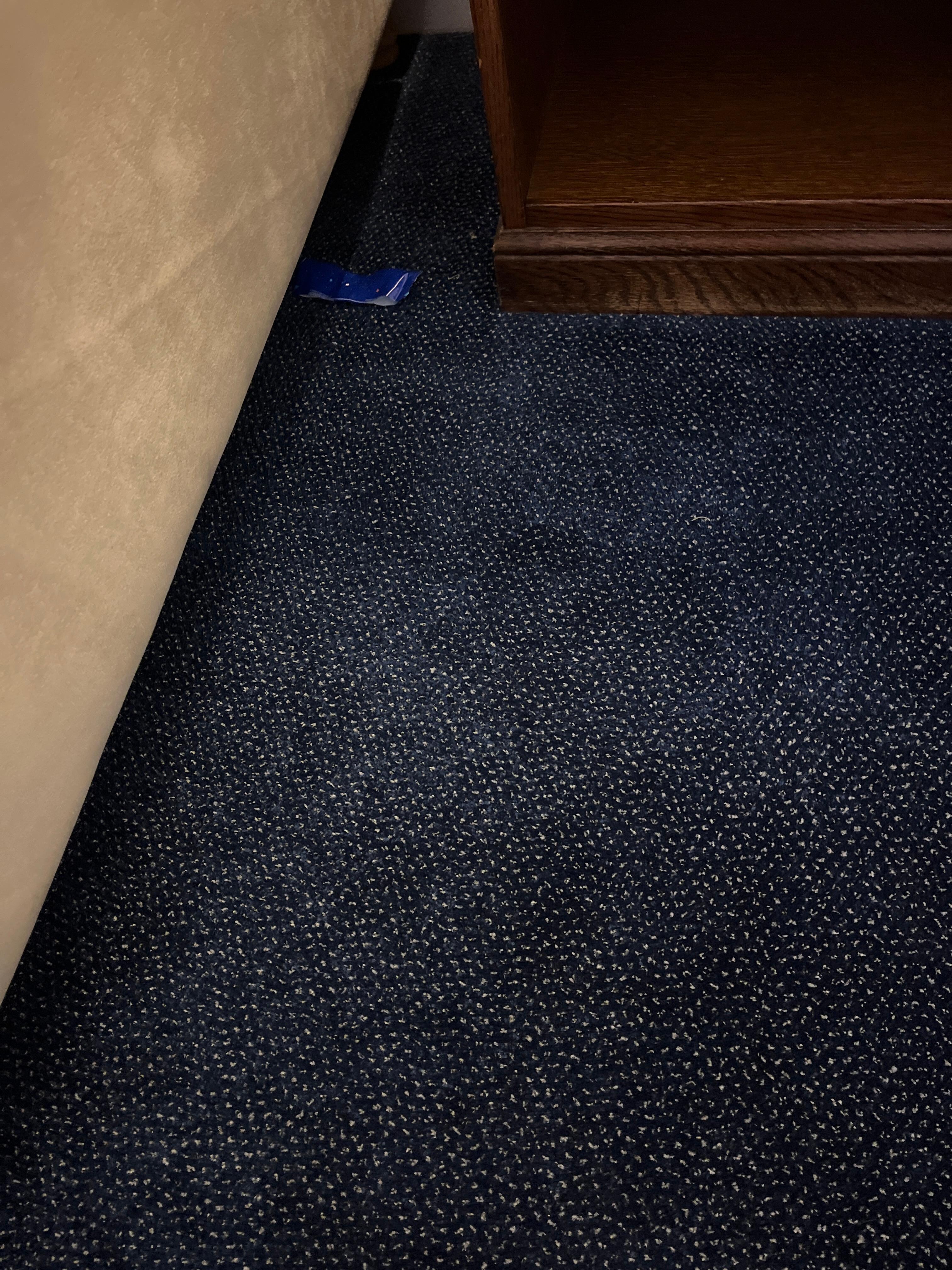 Rubbish left on floor 