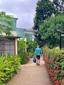 Walking to our room