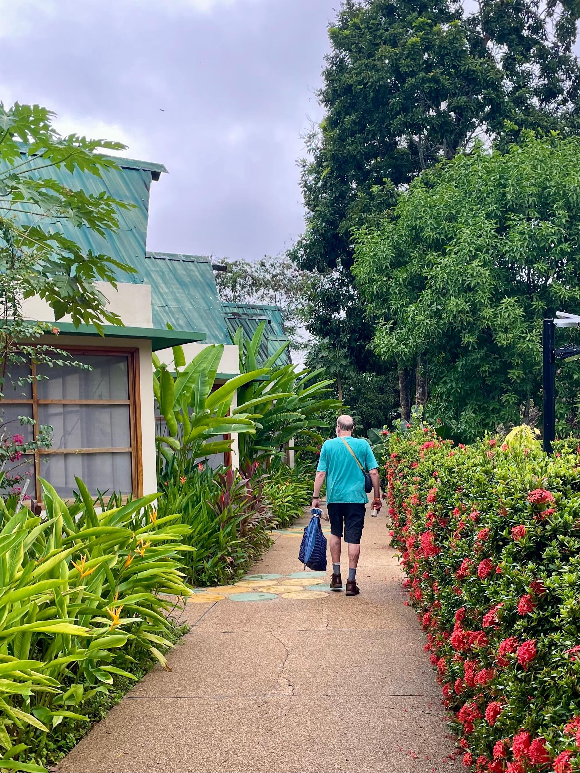 Walking to our room