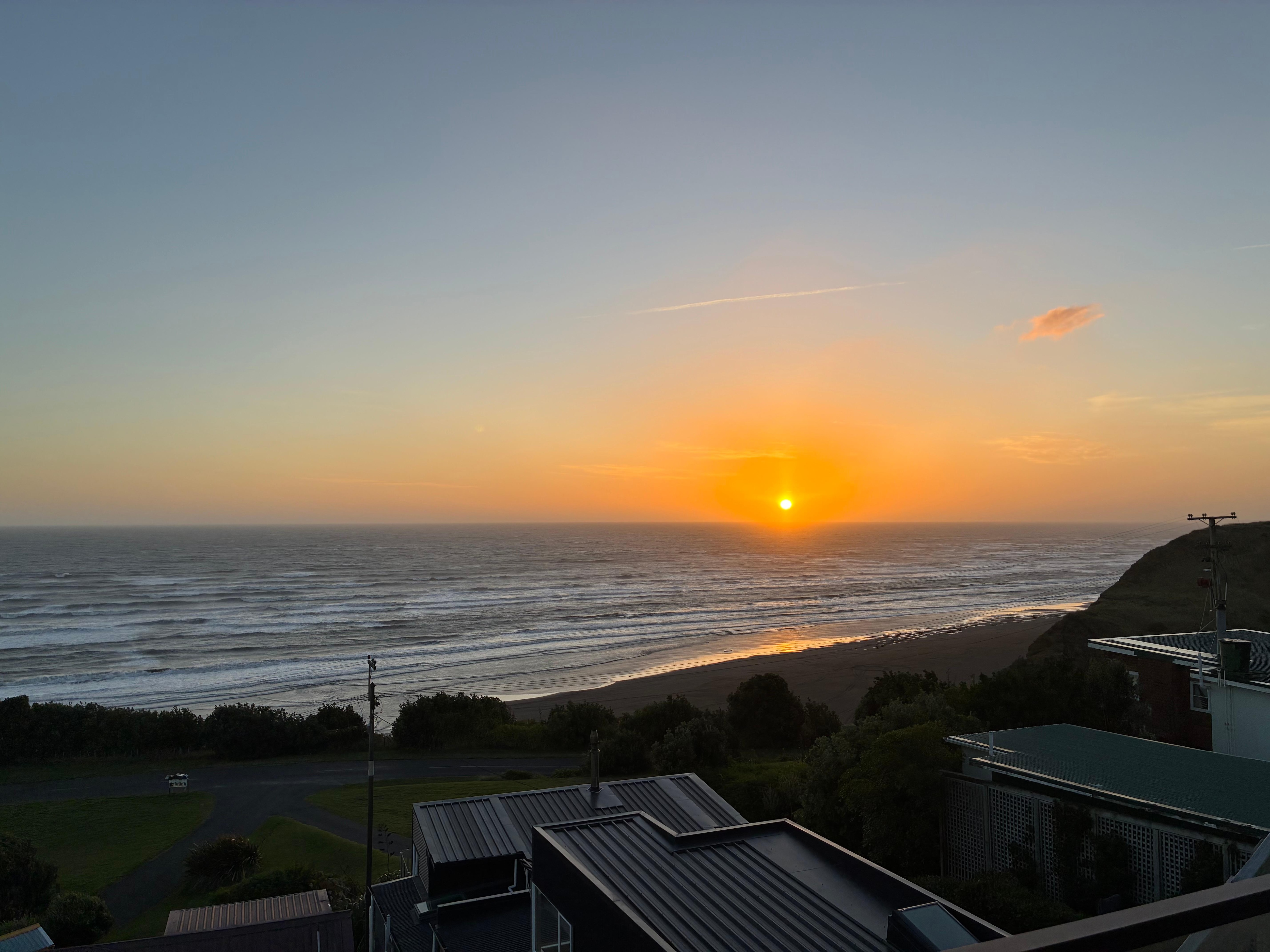 Watching the sun set in the evenings was a beautiful experience. 