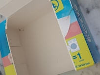 Mouse droppings in washer detergent sheet box