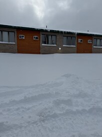 Those are second floor windows!