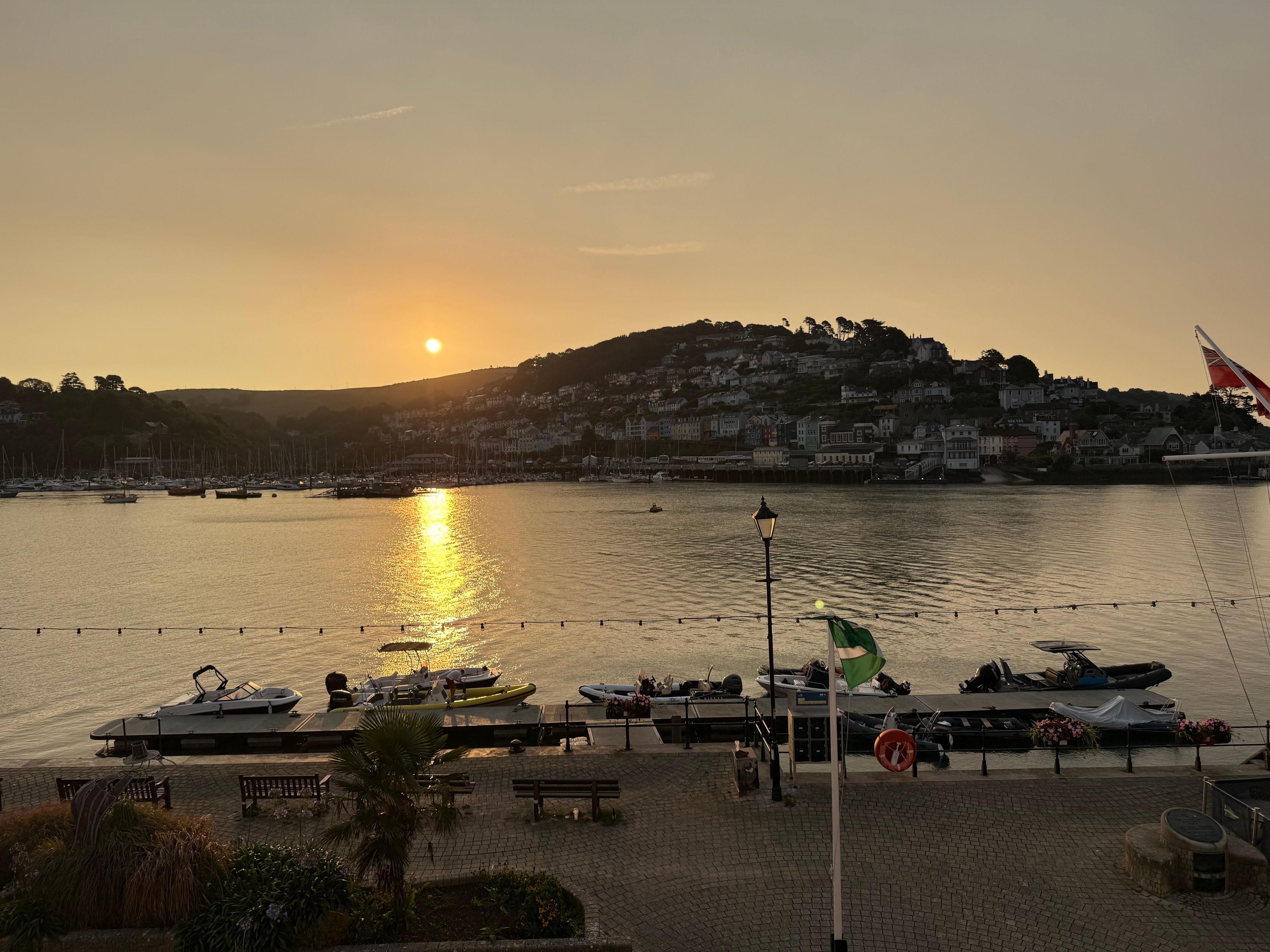 Early morning view from the bedroom