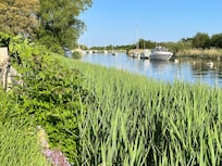 From the garden upriver