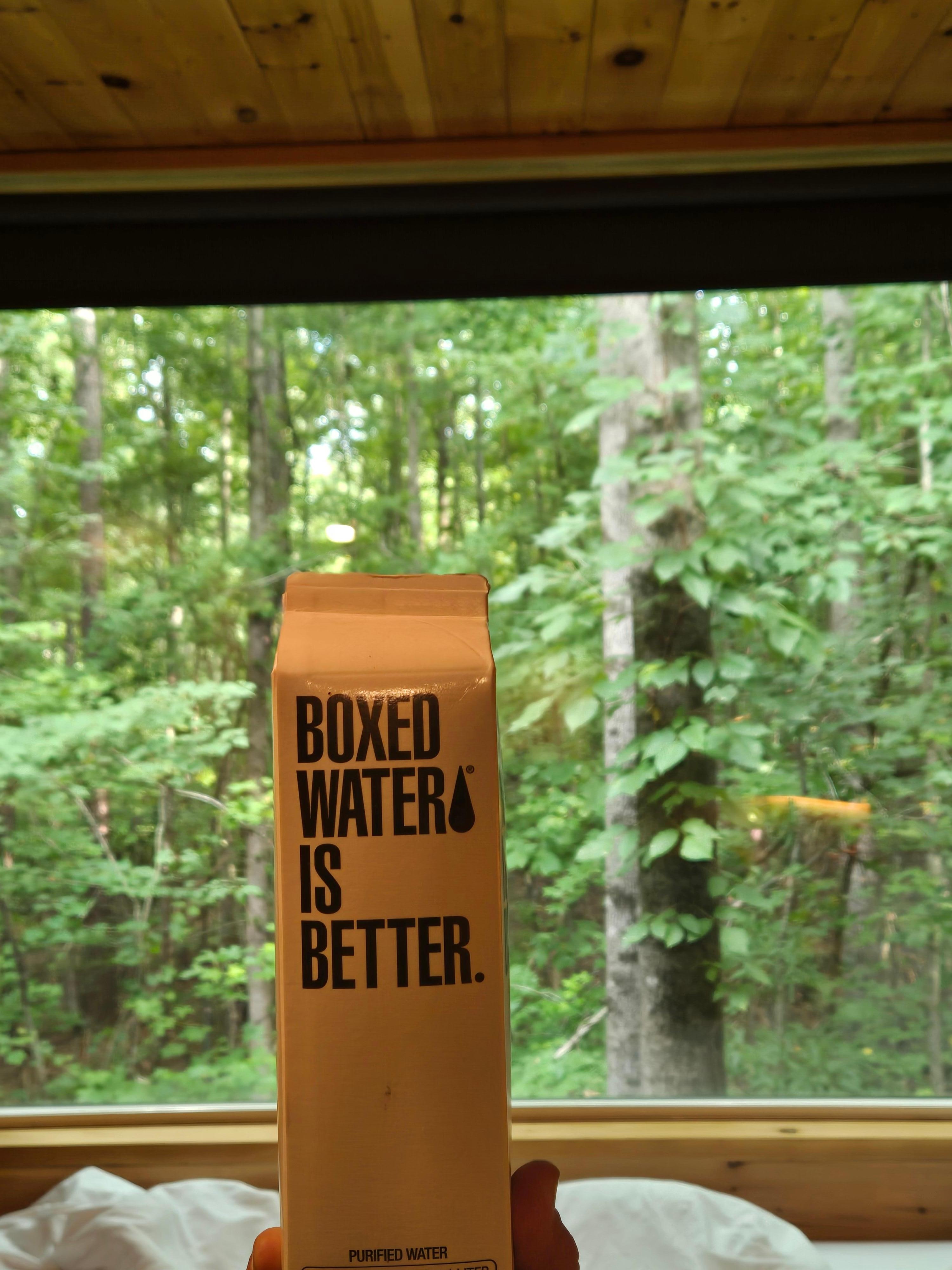 The awesome water provided for your coffee