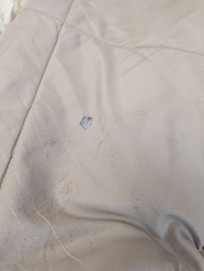 Burn mark on duvet