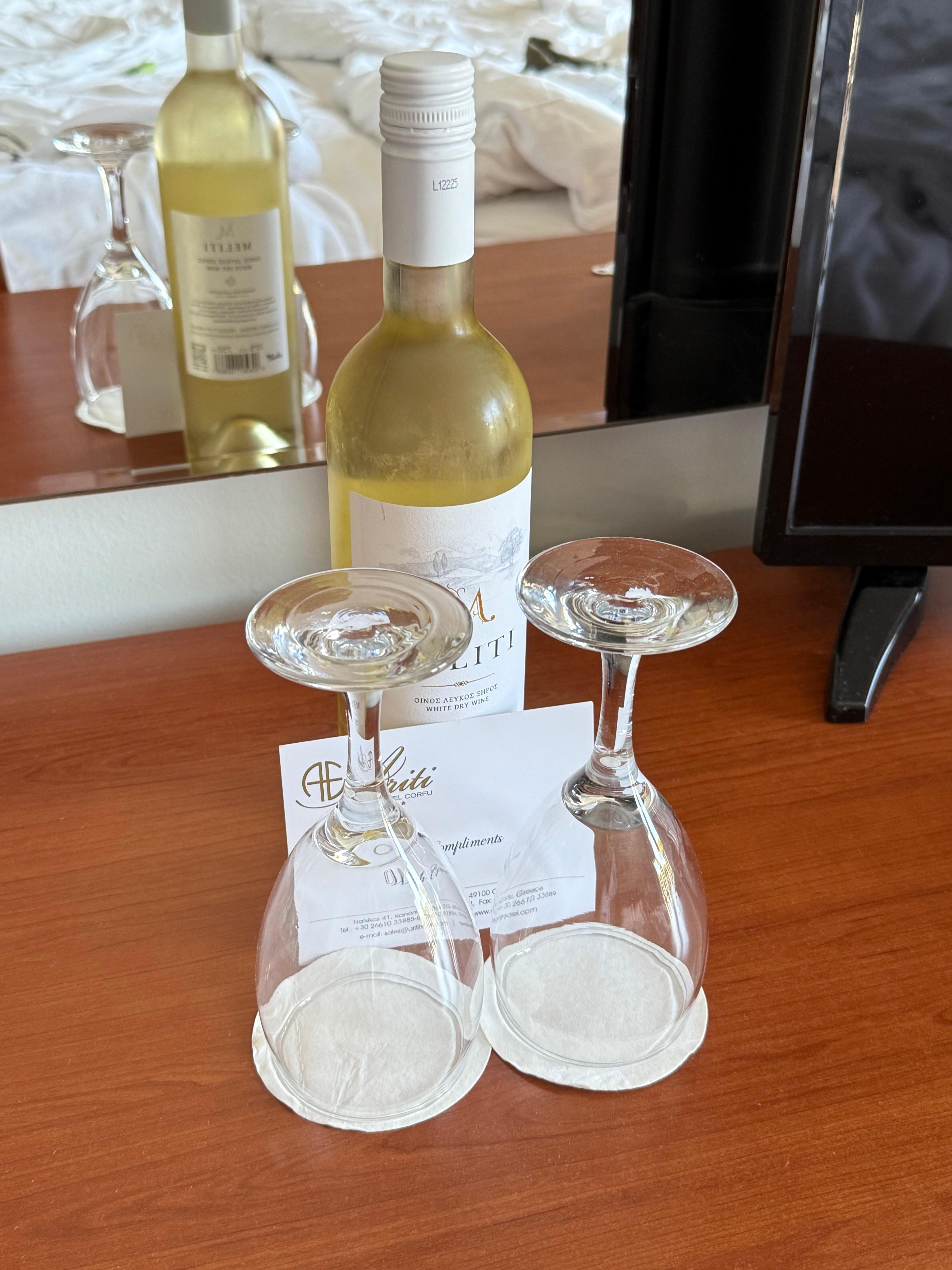 Complimentary wine!