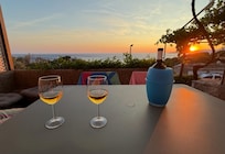 The patio offers an incredible place to enjoy the view!