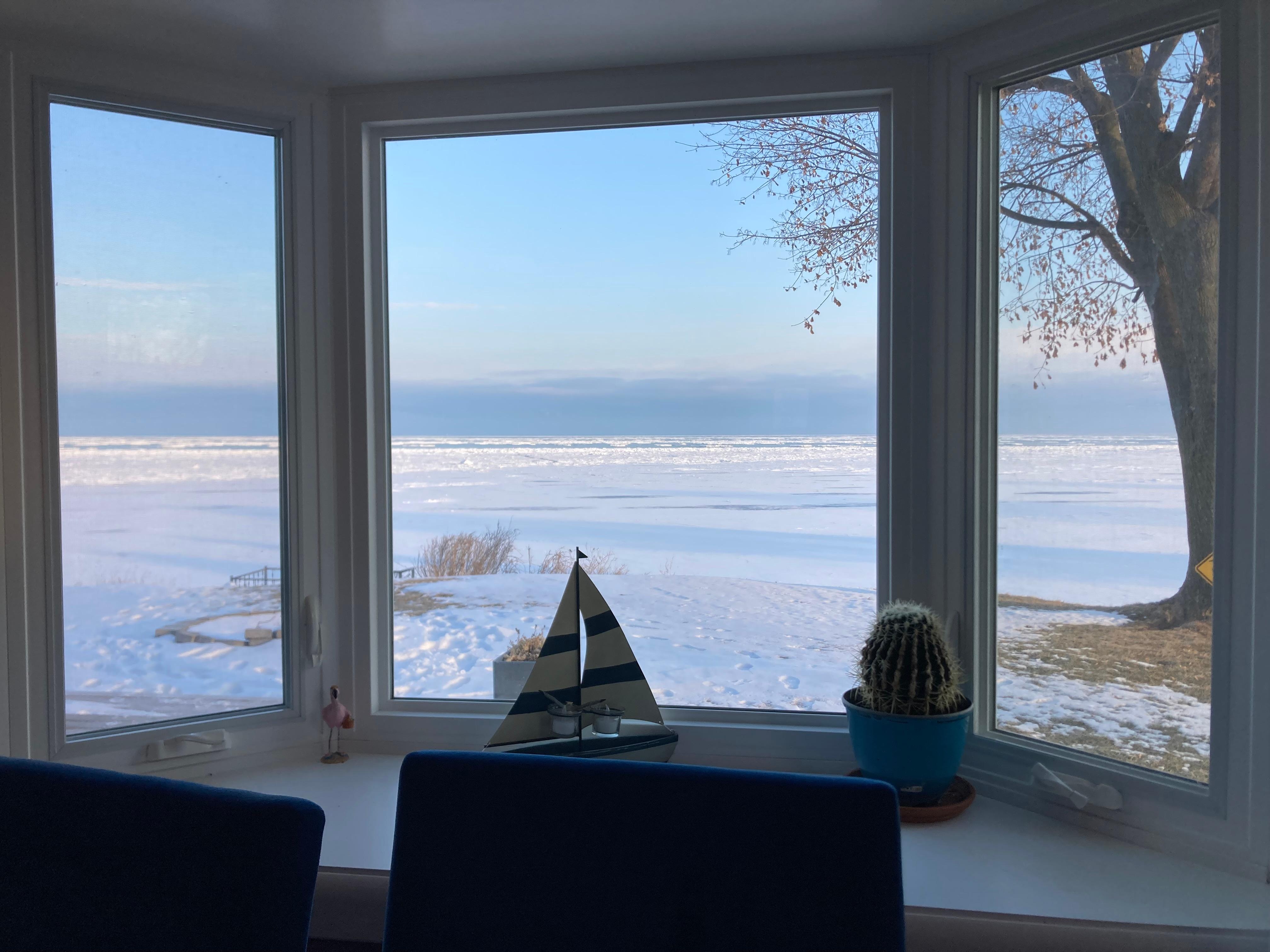 Dining room morning views!!