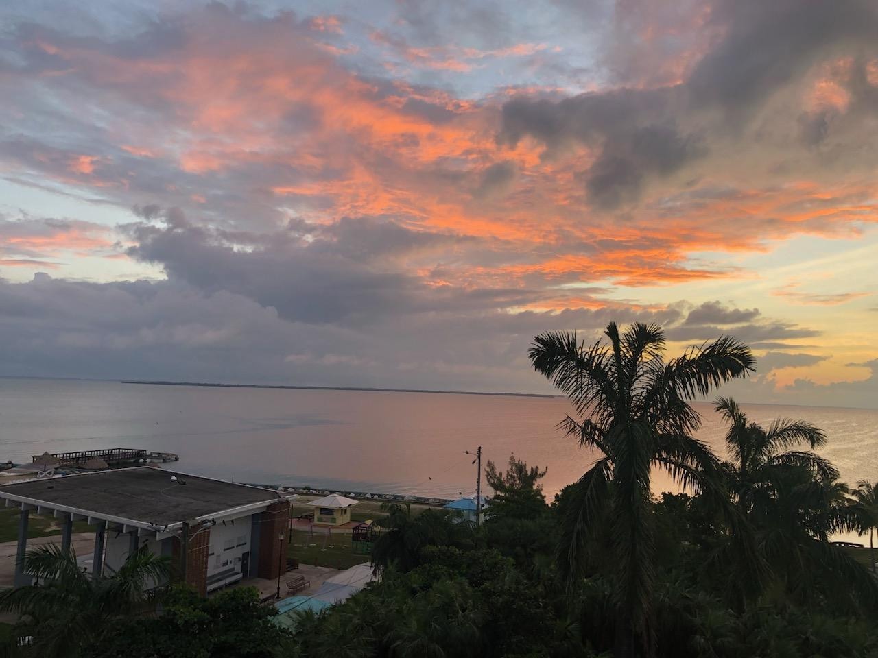 Sunrise view from our room